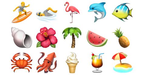 beach emoji combos|ocean emoji combos.